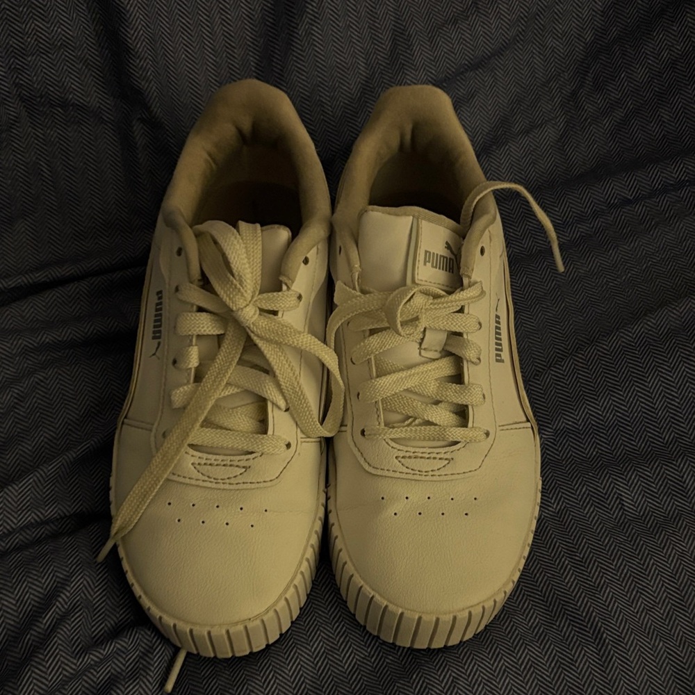 Puma Kids Cream Sneakers